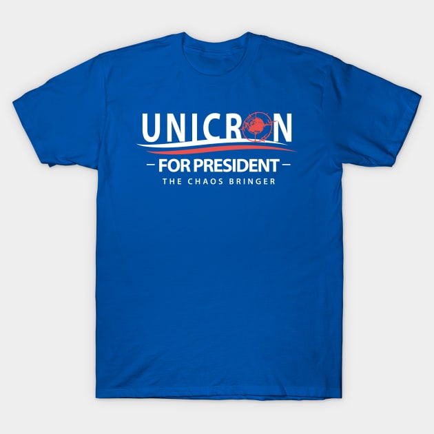 Unicron For President - The Caos Bringer T-Shirt by prometheus31